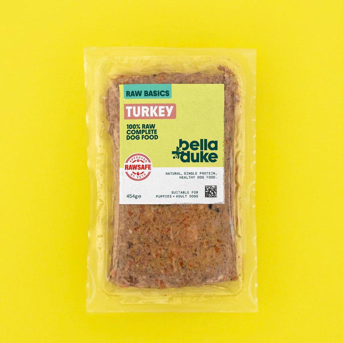 Bella & Duke Raw Basics Turkey 454g