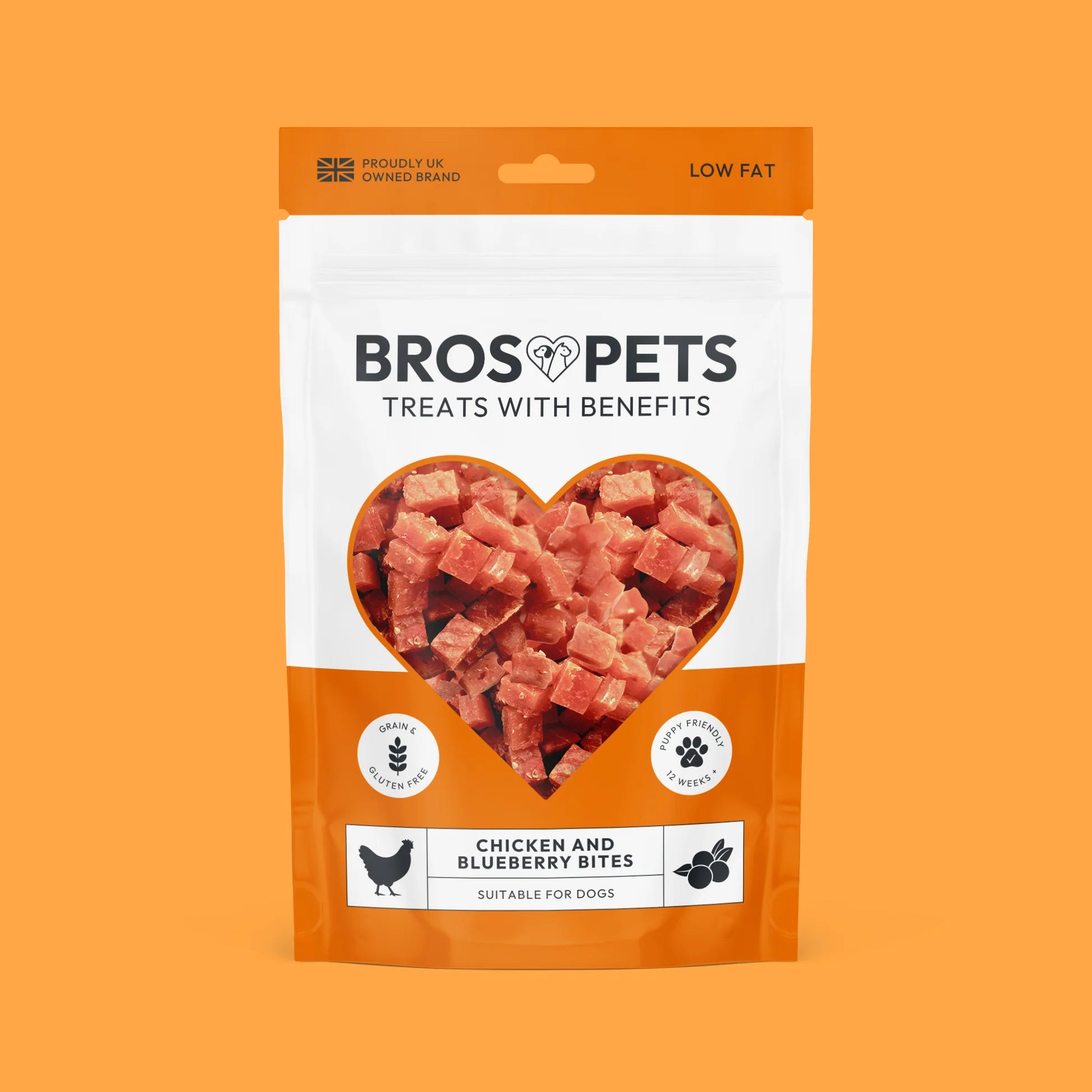 Bros Pets Chicken & Blueberry Bites 100g product image