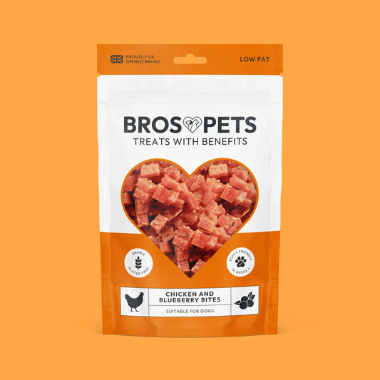 Bros Pets Chicken & Blueberry Bites 100g product image