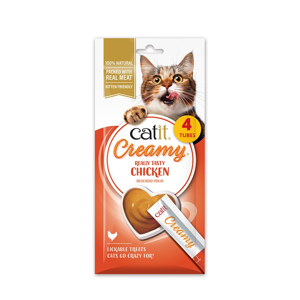 Catit Creamy Treats Chicken 4 Tubes product image
