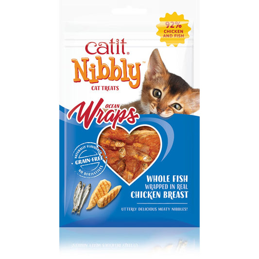 Catit Nibbly Wraps Whole Fish & Chicken 30g product image