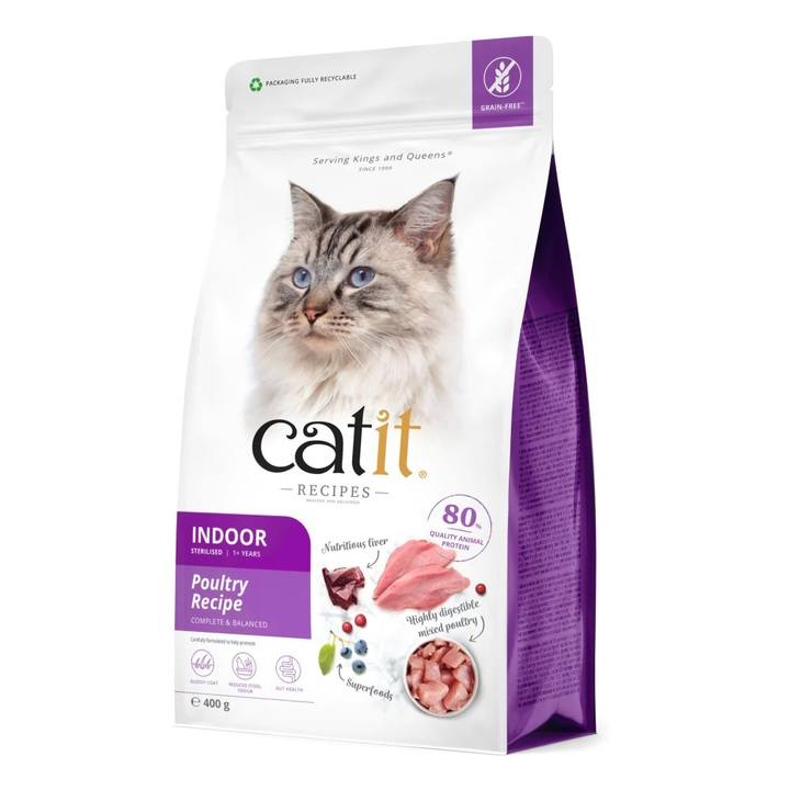 Catit Recipes Indoor Sterilised Poultry 400g product image