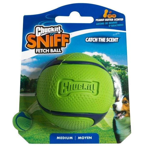 Chuckit! Sniff Fetch Ball Peanut Butter Medium 1 Pack product image