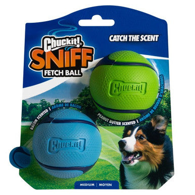 Chuckit! Sniff Fetch Balls Duo Medium 2 Pack product image