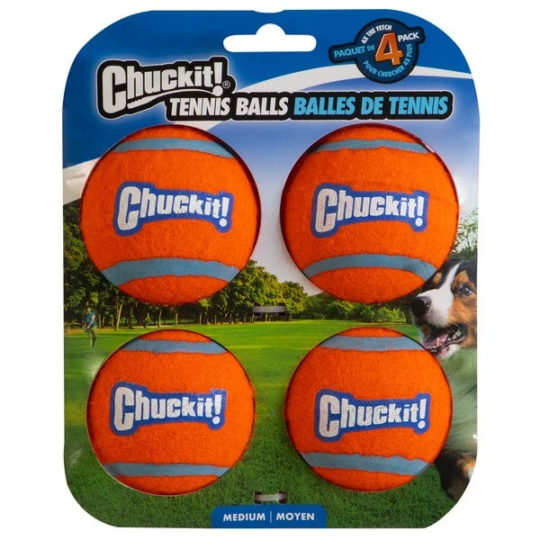 Chuckit! Tennis Ball Medium 6.5cm 4 Pack product image