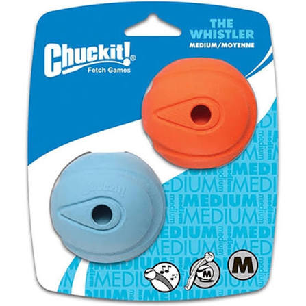 Chuckit! The Whistler Ball Medium 6.5cm 2 Pack product image