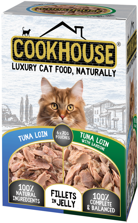 Cookhouse Cat Pouch Multipack Fish Fillets In Jelly 6x70g product image