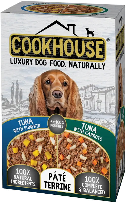 Cookhouse Dog Pouches Terrine Tuna & Carrot/ Tuna & Pumpkin 6x100g product image