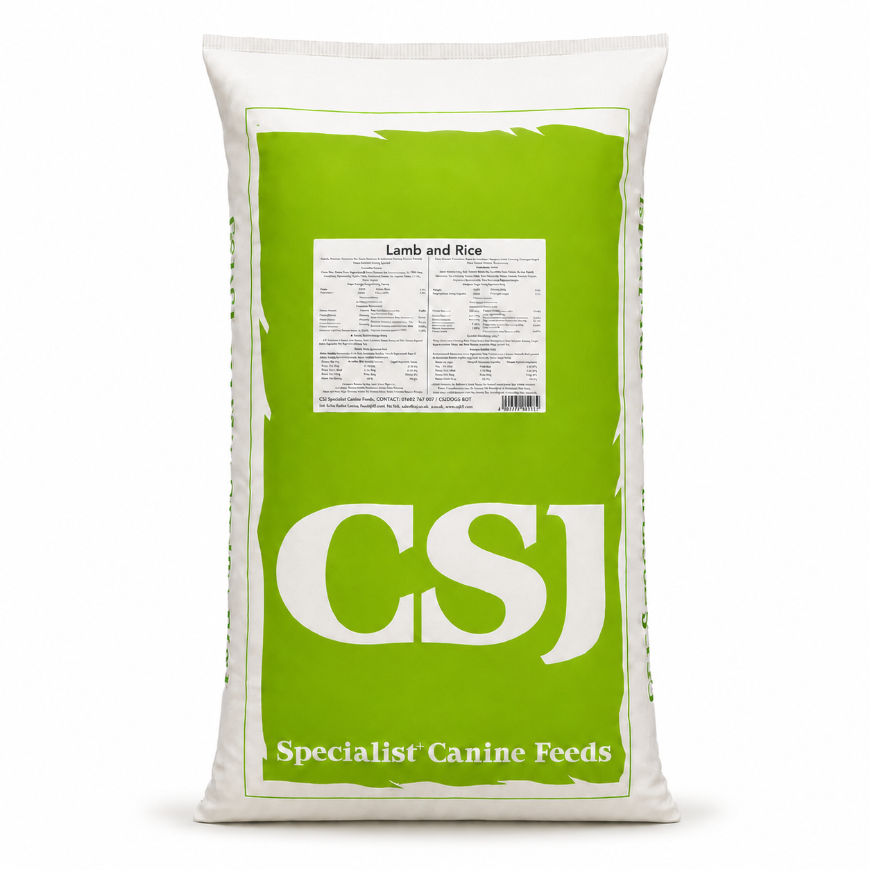 CSJ Lamb and Rice Complete Dog Food 15kg product image