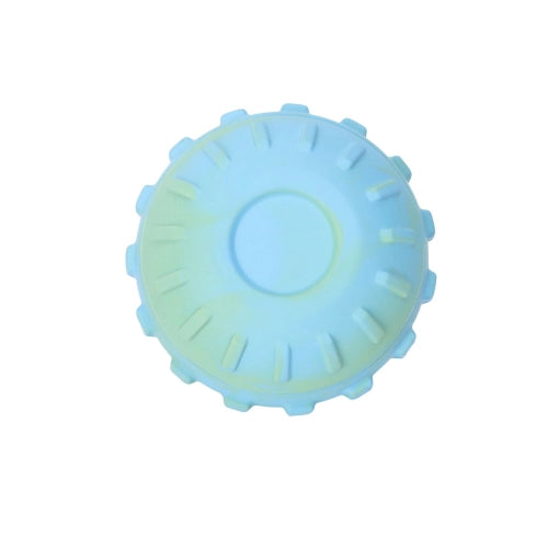 Durham Animal Feeds Rubber Treat Ball - Small - Blue & Green product image