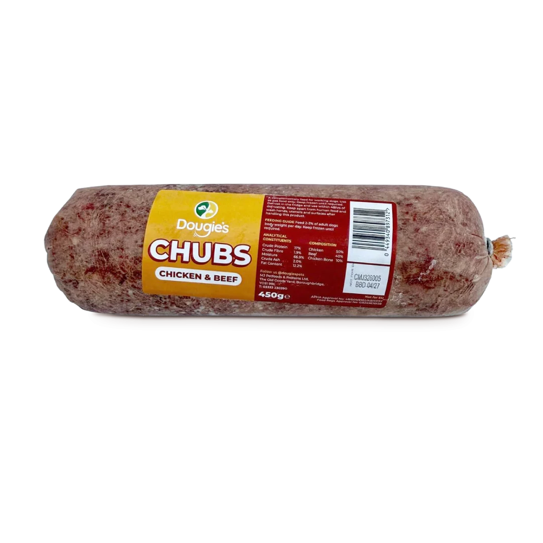 Dougies Chubs Chicken & Beef 450g product image