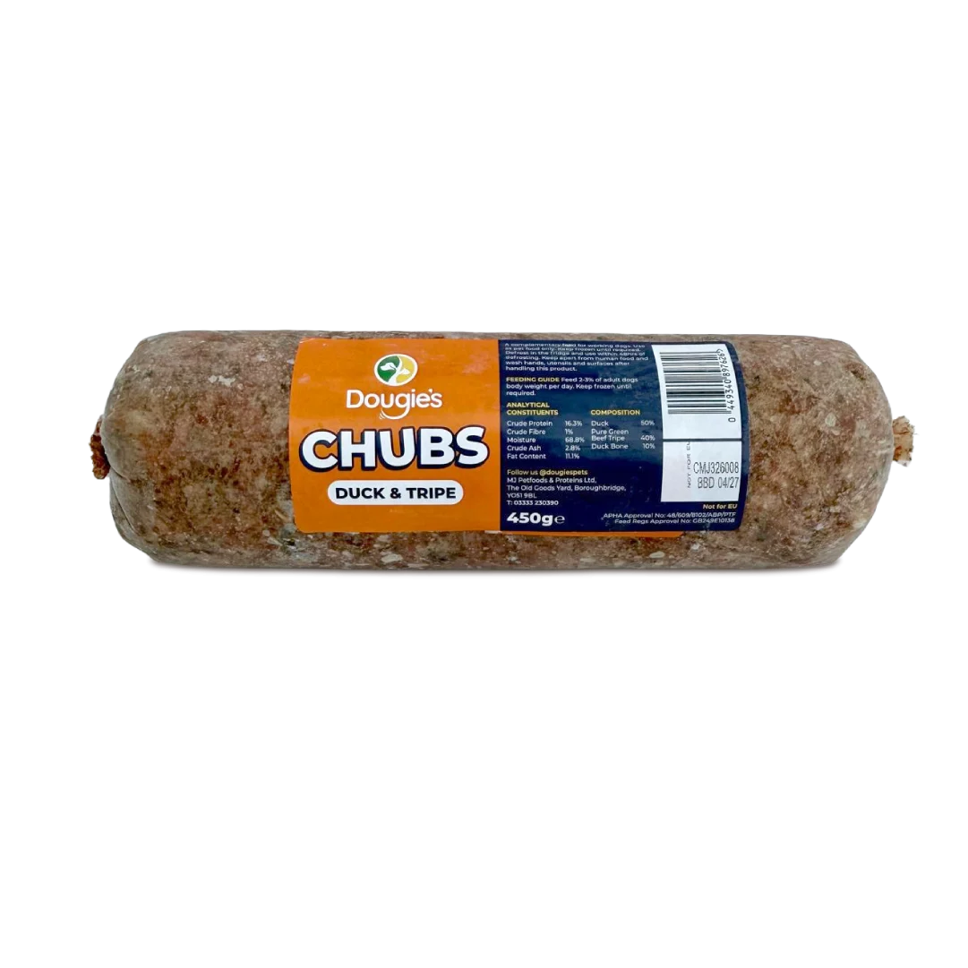 Dougies Chubs Duck & Tripe 450g product image