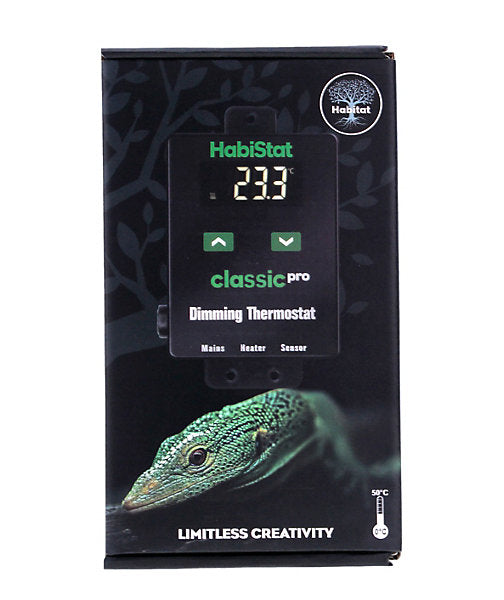 HabiStat Classic Pro Pulse Proportional Thermostat, Black, 450 Watt