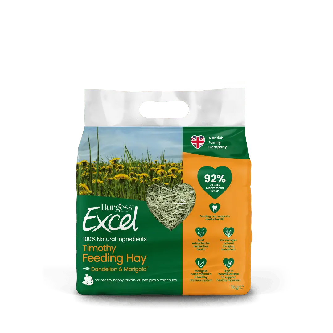 Burgess Excel Timothy Feeding Hay with Dandelion & Marigold – 1kg product image