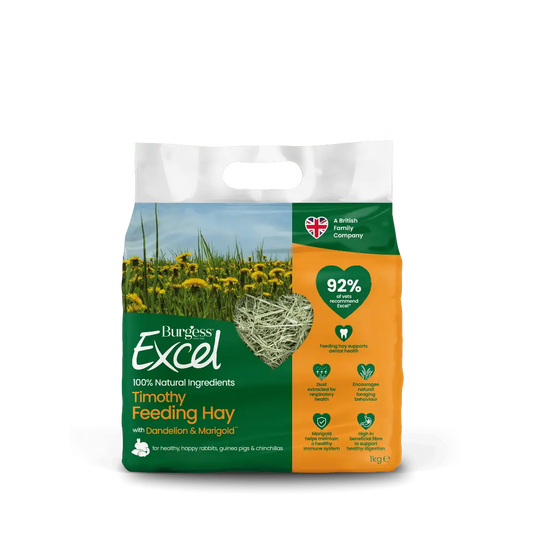 Burgess Excel Timothy Feeding Hay with Dandelion & Marigold – 1kg product image