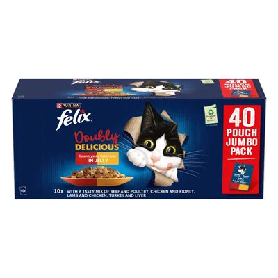 Felix AGAIL Doubly Delicious Meaty Selection in Jelly (40x85g) product image