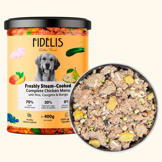 Fidelis Fresh Chicken with Rice, Courgette, and Mango 400g product image