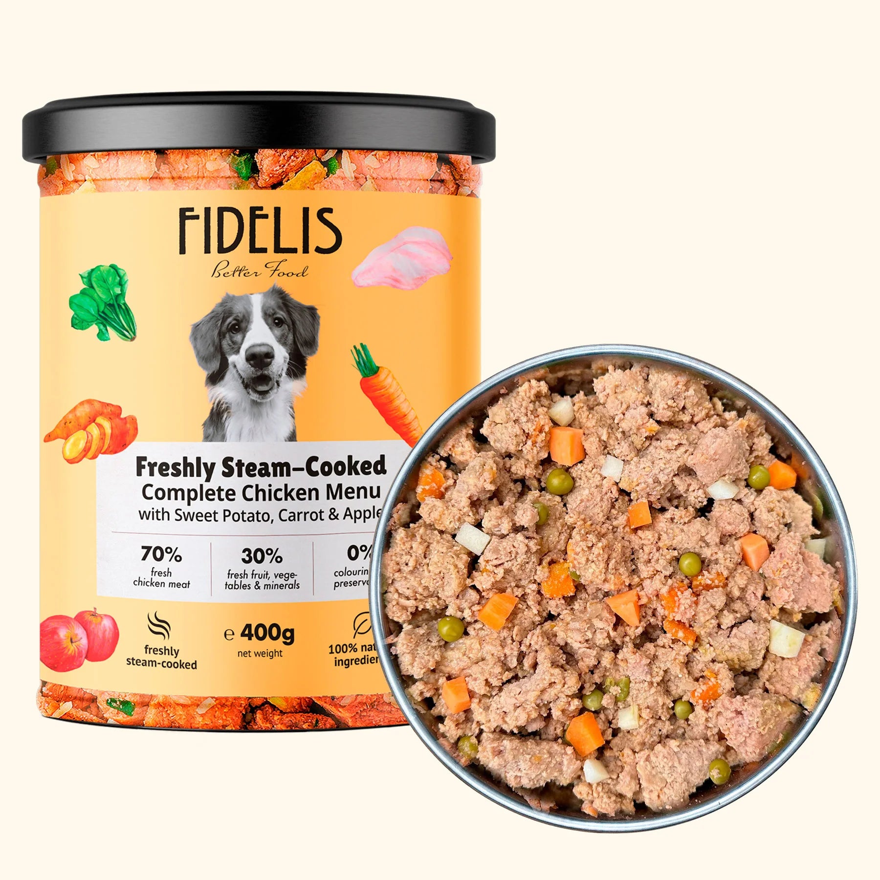Fidelis Fresh Chicken with Sweet Potato, Carrot and Pumpkin 400g product image
