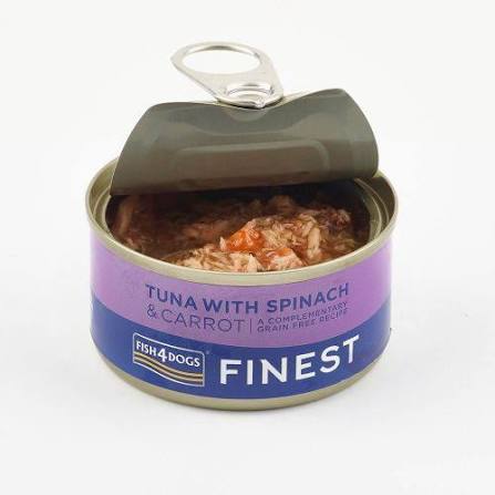 Fish4dogs Can Finest Tuna With Spinach & Carrot 85G product image