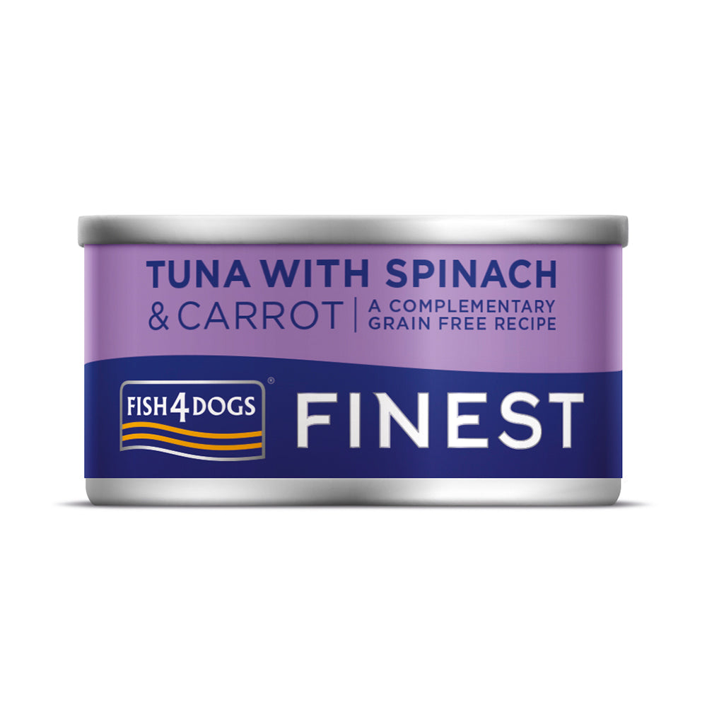 Fish4dogs Can Finest Tuna With Spinach & Carrot 85G product image