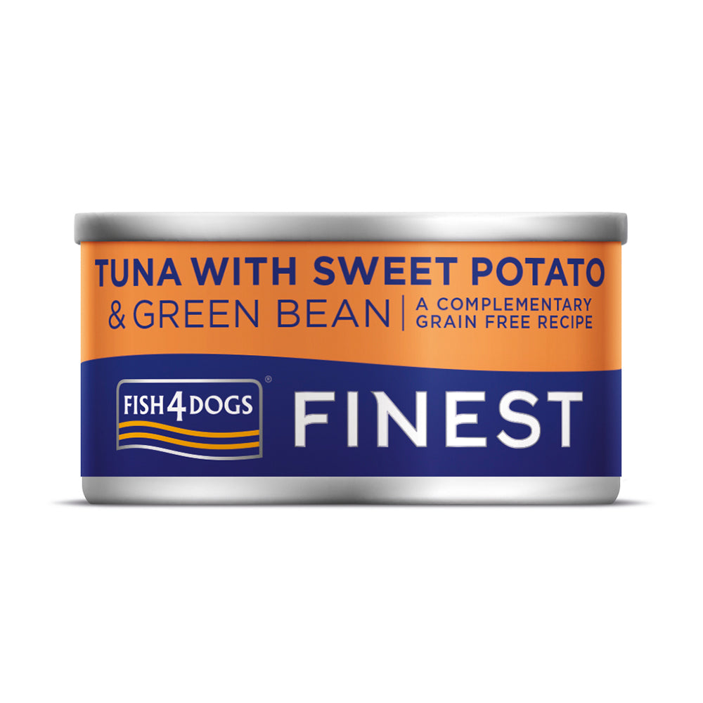 Fish4dogs Can Finest Tuna With Sweet Potato & Green Bean 85G product image