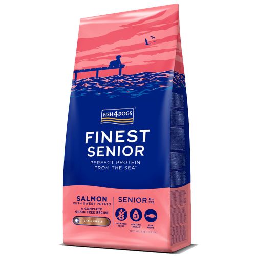 Fish4Dogs Finest Senior Salmon With Sweet Potato (Small Kibble) 1.5kg product image