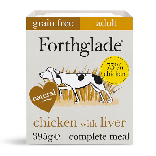 Forthglade Complete Grain Free Adult Chicken & Liver 395g product image