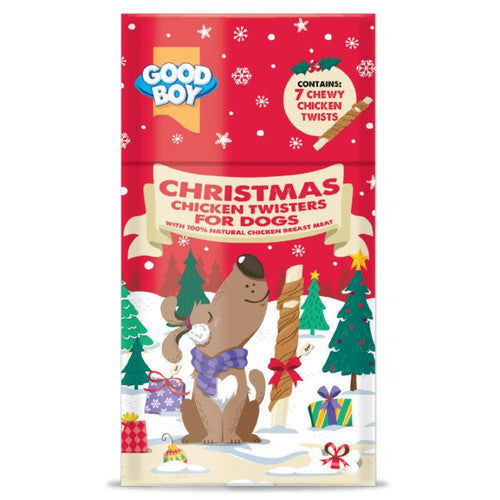 Good Boy Christmas Chicken Twisters 7 Pack (75g) product image