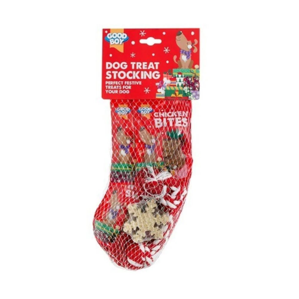 Good Boy Christmas Dog Treat & Toy Stocking 120g product image