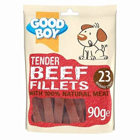 Good Boy Tender Beef Fillets 90g product image