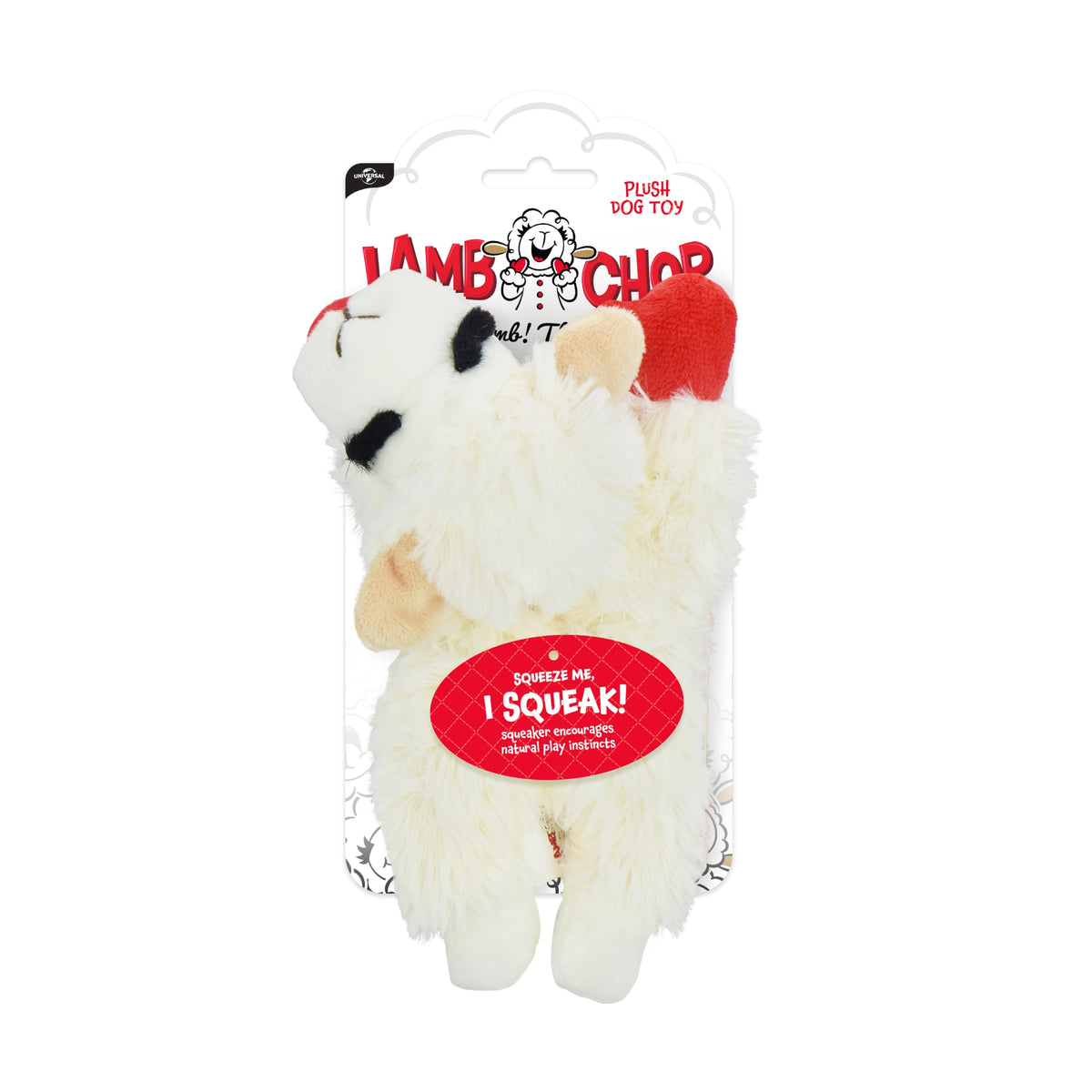 Multipet Lamb Chop Plush Dog Toy Small 6" product image