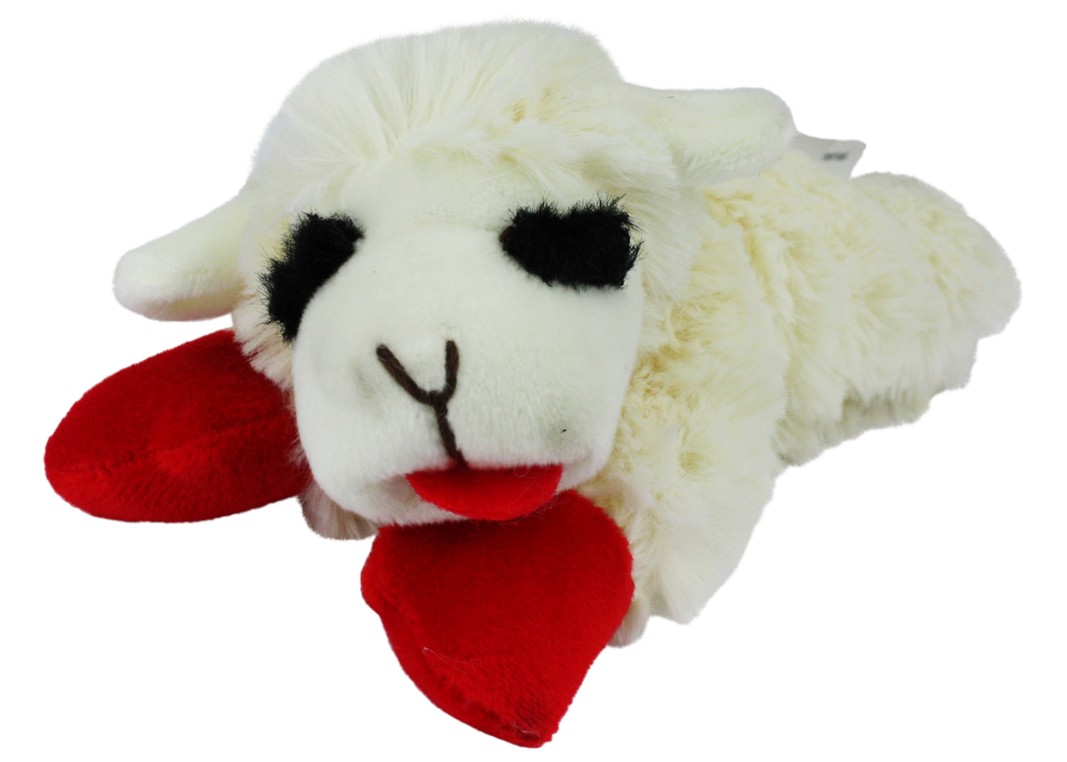 Multipet Lamb Chop Plush Dog Toy Small 6" product image