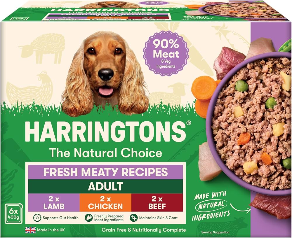 Harringtons Adult Mixed Grain Free Trays 6X400g product image