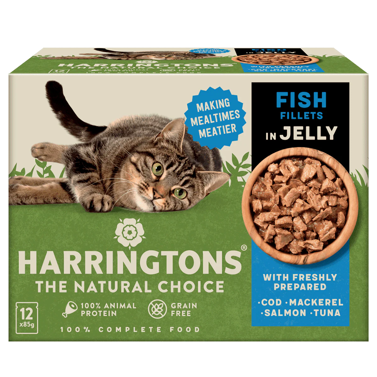 Harringtons Cat Wet Fish Fillets In Jelly 12x85g product image