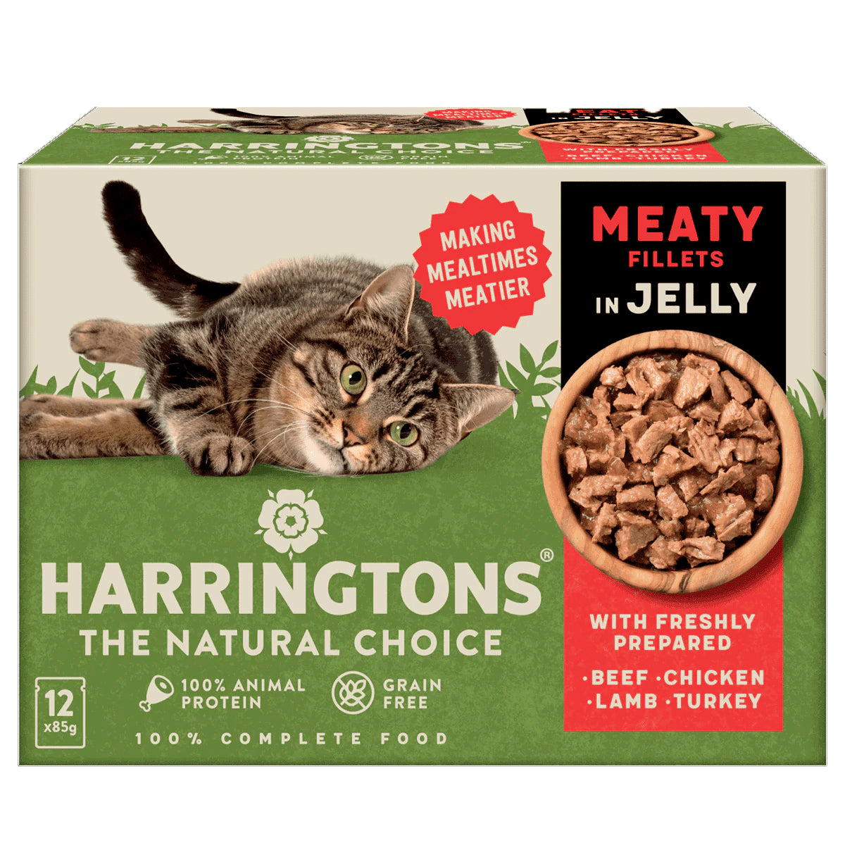 Harringtons Cat Wet Meaty Fillets In Jelly 12X85g product image