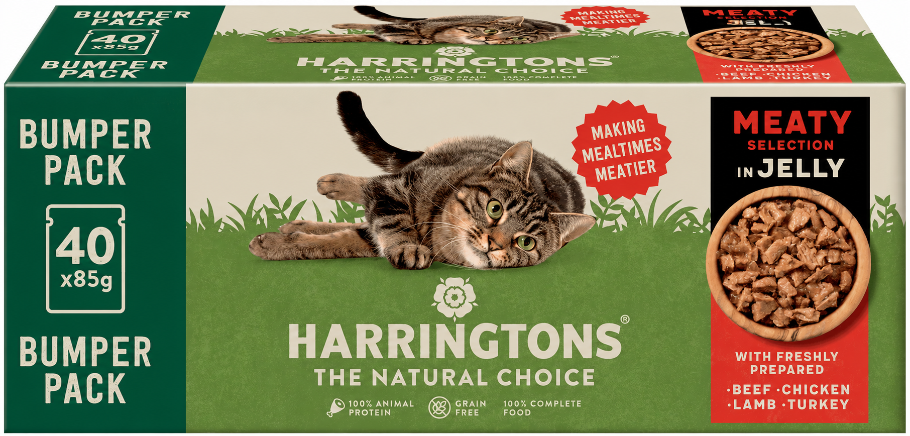 Harringtons Cat Wet Meaty Fillets in Jelly 40x85g product image