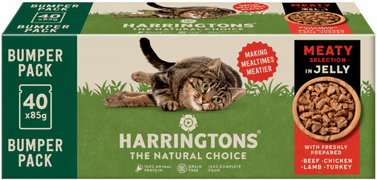Harringtons Cat Wet Meaty Fillets in Jelly 40x85g product image