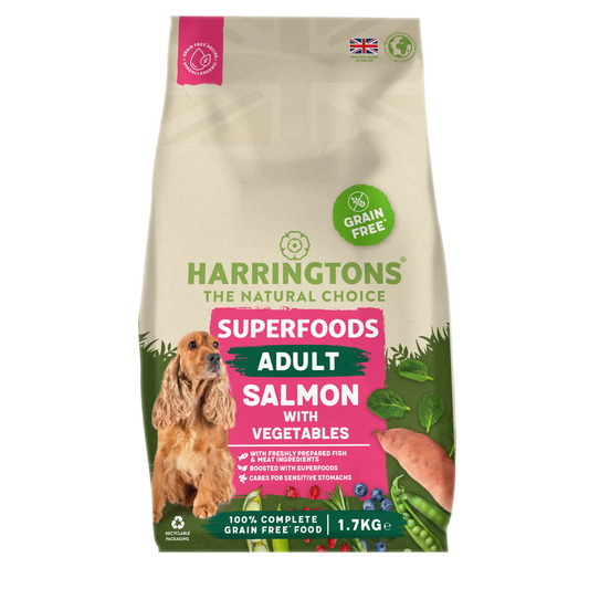 Harringtons Dog Adult Grain Free Superfoods Salmon & Potato 1.7kg product image
