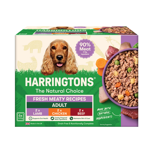 Harringtons Dog Wet Fresh Meaty Recipes 6X400g product image