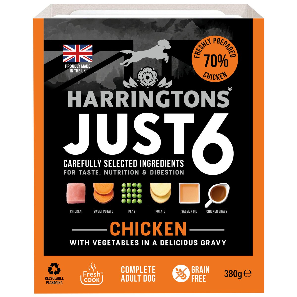 Harringtons Wet Just 6 Chicken 380g product image