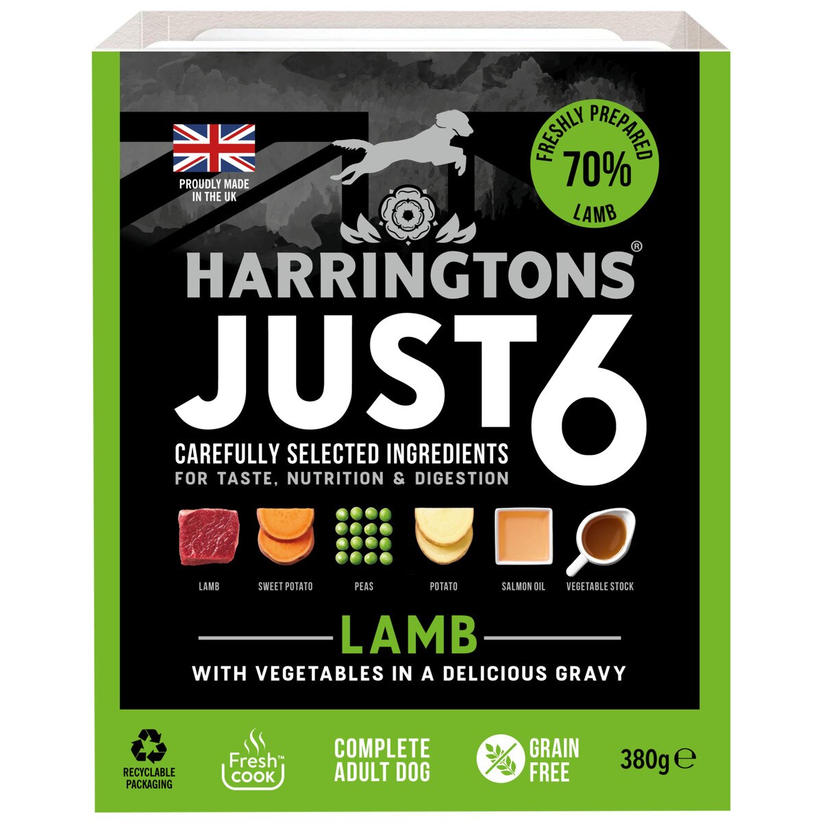Harringtons Wet Just 6 Lamb 380g product image