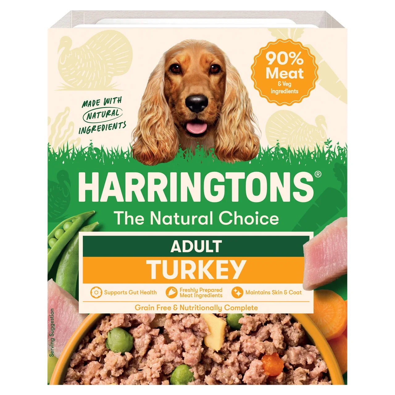 Harringtons Wet Tray Grain Free Turkey 400g product image