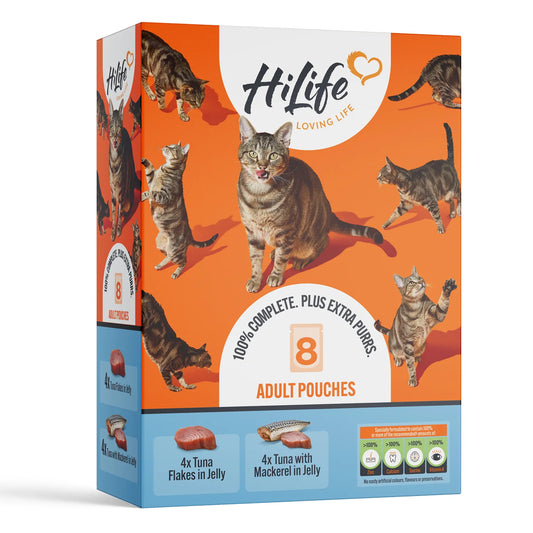 Hilife Cat Pouches Tuna Varieties 8 X 70g product image