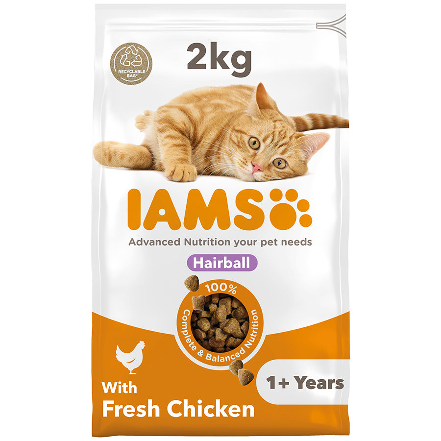 Iams Cat Adult Hairball Chicken 2kg product image