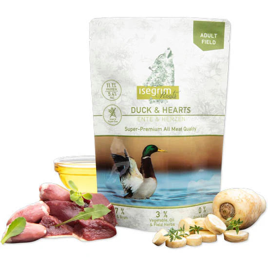 Isegrim Adult Duck & Hearts Pouch 410g product image