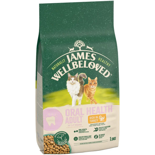 James Wellbeloved Cat Adult Oral Turkey 1.5kg product image