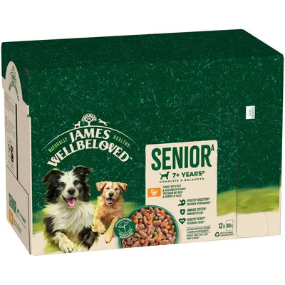 James Wellbeloved Dog Pouch Senior Turkey 12x90g product image