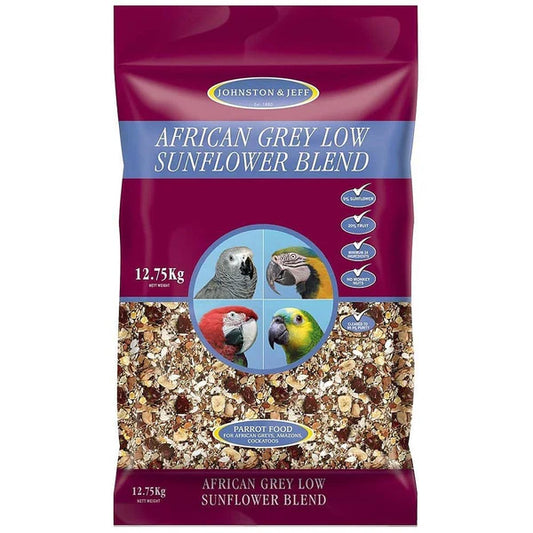 Johnston & Jeff African Grey Low Sunflower Blend 12.75kg product image