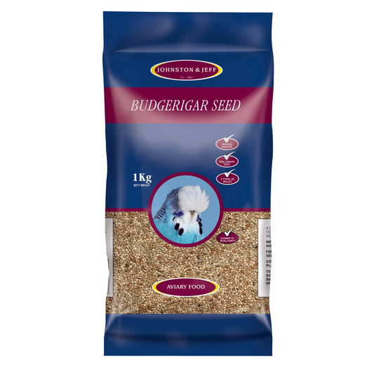 Johnston & Jeff Budgerigar Seed 1Kg product image