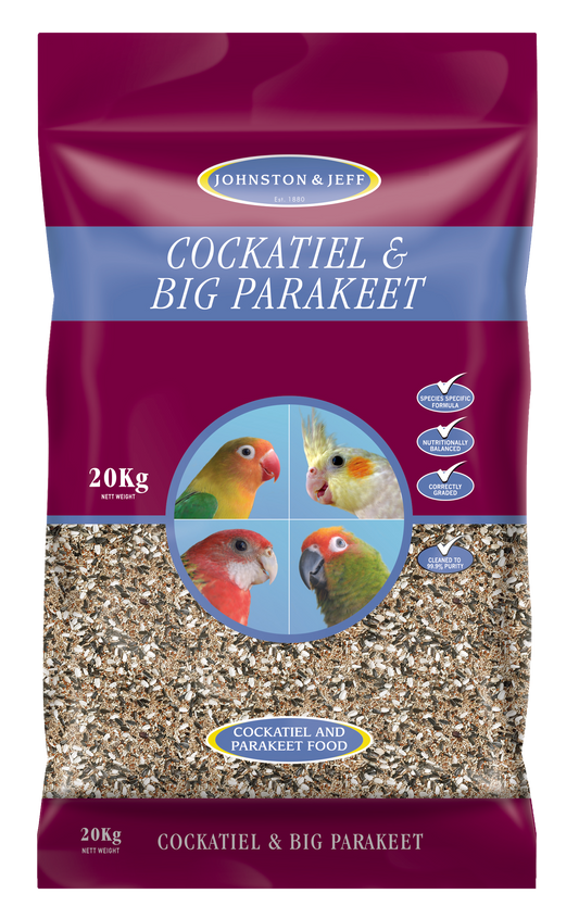 Johnston & Jeff Cockatiel & Big Parakeet 20kg product image